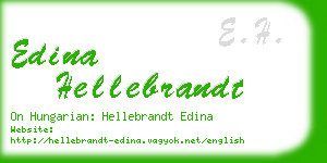 edina hellebrandt business card